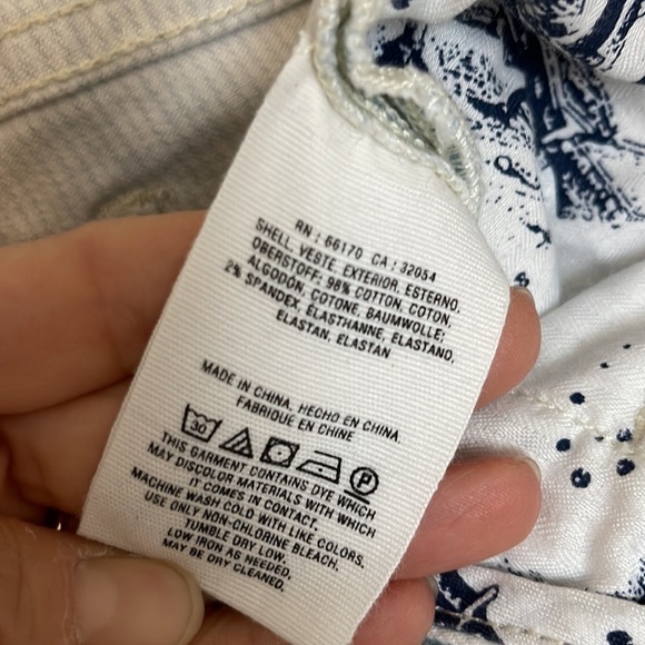 Anthro Pilcro and the Letterpress Striped Mid Rise Skinny Jeans Sz 27 - Picture 7 of 7